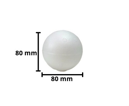BOLA ISOPOR 080MM